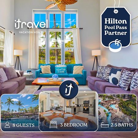 Hilton Pool Pass Included - Stylish Central Villa Mins To Beach Pool & Spa Waikoloa Kültér fotó